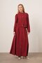 Women's Modal Skirt Suit Claret Red 31174 - 5