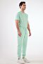 Men's Regular Fit Mint Green Sweatpants - 4