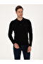 Black Slim Fit Polo Neck Basic Knitwear Sweater 50314189-Vr046 - 3