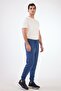 Men's Regular Fit Light Navy Blue Sweatpants - 4
