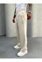 Cream Jacquard Baggy Trousers - 3