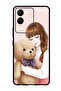 Protective Case Anti Scratch Shock Proof Bumper Cover For Vivo V29e Lovely Girl Witih Teddy