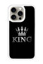Protective Case Cover For APPLE IPHONE 15 Pro King Crown (White Bumper)
