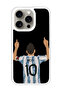 Protective Case Cover For APPLE IPHONE 15 Pro Max Messi (3) (White Bumper)
