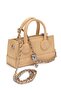 930397 Women's Handbag with Adjustable Lock Detail Yellow