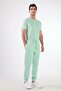 Men's Regular Fit Mint Green Sweatpants - 3