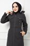 WOMEN'S FULL-Length LINED HOODED CUSTOM COTTON COAT - 6