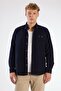 Men's Regular Fit Long Sleeve Night Navy Blue Shirt