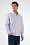 Men's Regular Fit Long Sleeve Light Blue Shirt - 4