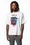 Unisex Smile 999 Written T-Shirt, Oversize Juice Wrld and the Weeknd Themed Crew Neck T-Shirt