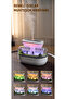 Raindrop Air Humidifier - Aromatherapy Diffuser - 7 Colors Rgb - Relaxing Sounds - 6