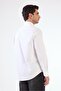 Men's Regular Fit Button-Down Collar Long Sleeve White Shirt - 3