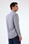 Navy Blue Cotton Square Pattern Regular Fit Men's Shirt - 3