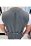 Men's Anthracite V-Neck Slim Fit Full Fabric Vest - 4
