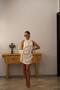Lise Gül Detailed White Satin Dress - 2