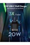 شاحن حائط GaN PD 20W 1C - أسود - 2