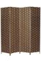 4-Panel Room Dividers and Folding Privacy Screens Partition Walls for Bedroom Rattan Screen Di - 2