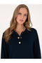 Navy Blue A-Line Modal Blend Knit Dress 50315895-Vr033 - 2