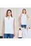 Women's Stylish Button Detailed Sleeveless Blouse - Office & Casual Combination - 7