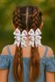 Girl's Buckle Unicorn Patterned Bow Set of 2, Colorful Hair Accessory