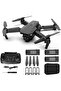 E88 Pro Drone 4K With High Definition Camera WiFi Foldable Drone 2.4G 6 Axis RC Altitude Hold - Blac