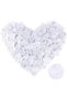 White Color Rose Petal Shaped Confetti 1 Pack 100 Pieces