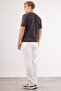 Men's Regular Fit White Trousers - 5