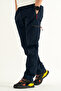 Men's Navy 4-Pocket Water-Repellent Windproof Fleece-Lined Winter Outdoor Softshell Pants - 5