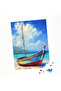 1000 Piece Puzzle Seaside Scenery Colorful Sailing Boat # 6525 - 4