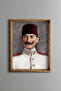 Mustafa Kemal Atatürk - Vintage Patterned Frame