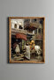 Street Scene in India - Vintage Patterned Frame