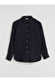 Textured Oversize Women's Shirt - 5