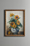Still Life with Sunflowers - إطار منقوش عتيق