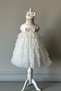 Special Design Girl's Evening Dress, Layered Skirt, Bow Detail, Lace Detail, Hair Accessory_