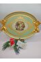 L&M Italian Zulema Sage Wooden Tray