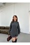 Dgn's Crocheted Mini Skirt with Crocheted Sweater with Crocheted Necklace Women's Top and Bottom Knitwear Set - 4