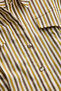 Striped Shirt Collar Long Sleeve Slim Fit Midi Dress - 6