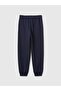 Girl's Navy Blue Logo Heritage Sweatpants - 2