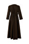 Plaid Waist Belt Detailed Wrapped Slim Fit Midi Dress - 7