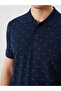 Polo Neck Patterned Pique Men's T-Shirt - 3