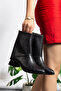 Eslem Skin Women's Thick Heel Pointed Toe Boots - 2