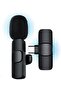 Delieu Wireless Lavalier Microphone (for USB C Android), Lapel Clip-on Mic for Phone Video Recording