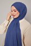 Denim Blue Self Textured Natural Line Shawl - 3