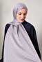 Gray Mini Lvd Printed Jacquard Shawl