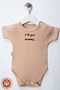 Unisex Baby 100% Cotton I Love Family Printed 0-12 Months 3-Piece Short Sleeve Baby Bodysuit Set - 5