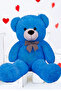 Plush Teddy Bear 90 cm Bear and Purple Plush Teddy Bear Bouquet Gift for Lover Birthday Special Day Set - 3