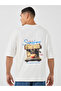 Coffee Design Graphic Print Oversized T-Shirt - 5