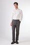 Men's Regular Fit Mono Collar Gray Suit - 5