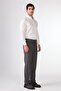 Men's Regular Fit Mono Collar Gray Suit - 6