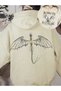 Unisex Men/Women Colorful Basgiath Custom Printed Cotton Oversize Hooded Sweatshirt - 2